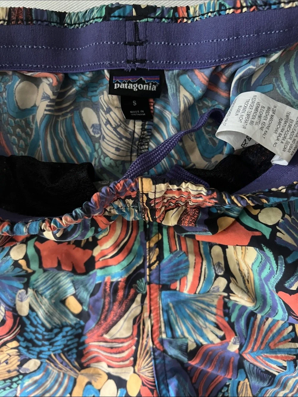 Patagonia Women’s Bately Baggie 5 inchMulti-Color Abstract Print Athletic Shorts